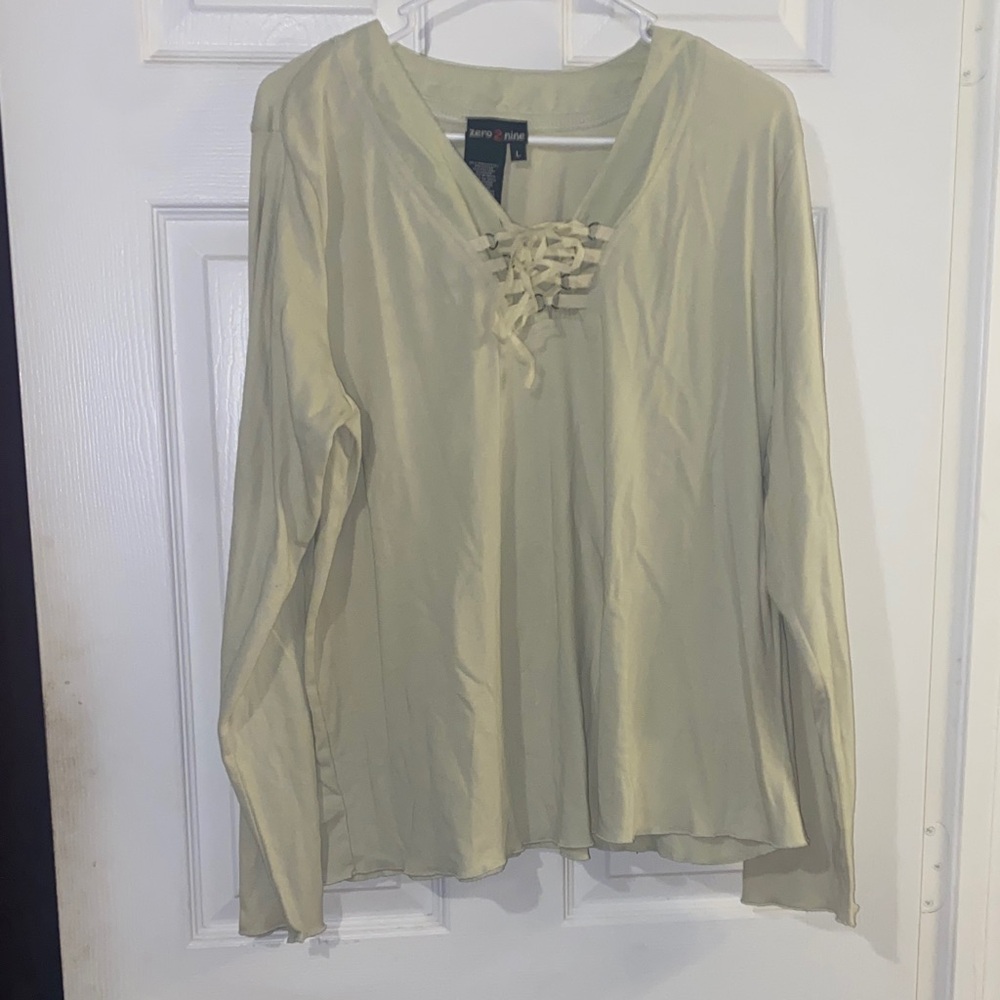 Elegant Lace-Up Maternity Blouse